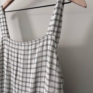 BW grid jumpsuit by American Eagle |XL